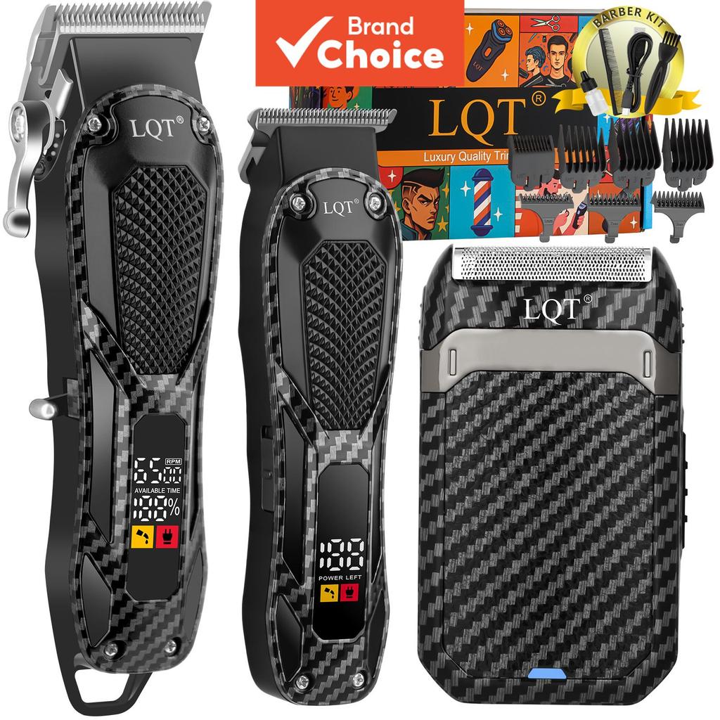 LQT Complete Grooming Set – ปัตตาเลี่ยนไฟฟ้าสําหรับผู้ใหญ่และเด็ก, ชุดตัดผมที่บ้านพร้อมเครื่องโกนหนวดและจัดแต่งทรงผม