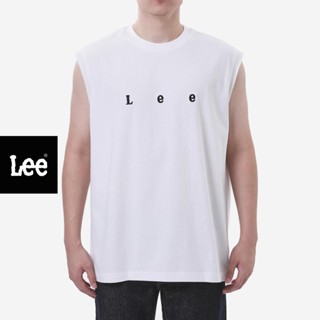 LEE เสื้อยืดแขนกุดผู้ชาย รุ่น LE FC25MTANC01 สีครีม