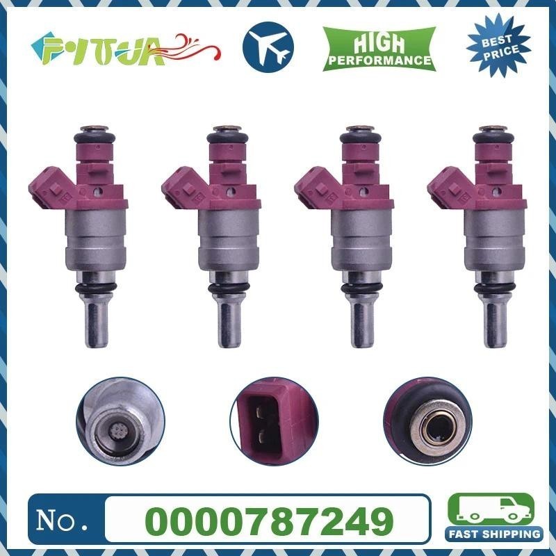 หัวฉีดน้ํามันเชื้อเพลิง 4 ชิ้น 0000787249 สําหรับ Mercedes Benz C Class W203 CL203 C230K 2.3L 000078