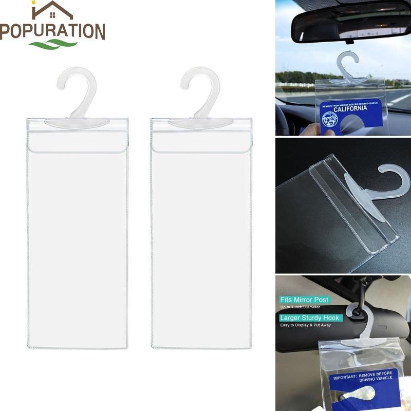 POP Handicap Placard ผู้ถือสําหรับรถยนต์ 10 6 x 5 โปร่งใส Handiพิการ Placard ผู้ถือ Handicap ที่จอดร