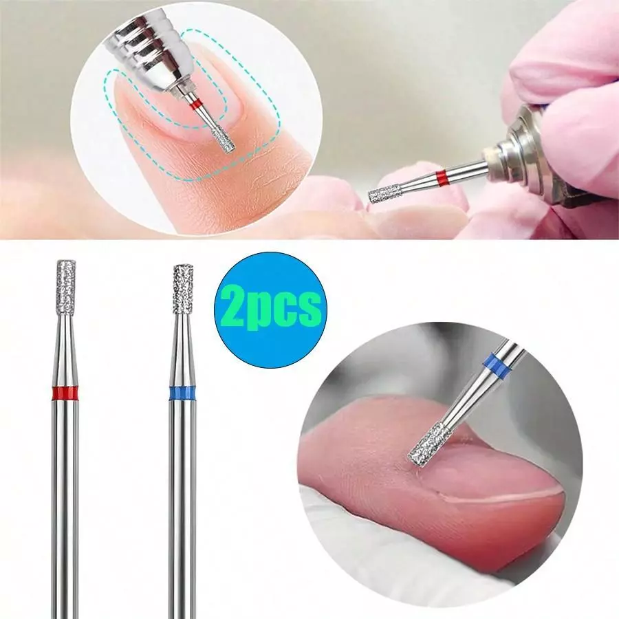 2 ชิ้นเพชรรัสเซียสั้นขอบเล็บขัดหัวรัสเซีย Pre Treatment Push Face Peel R