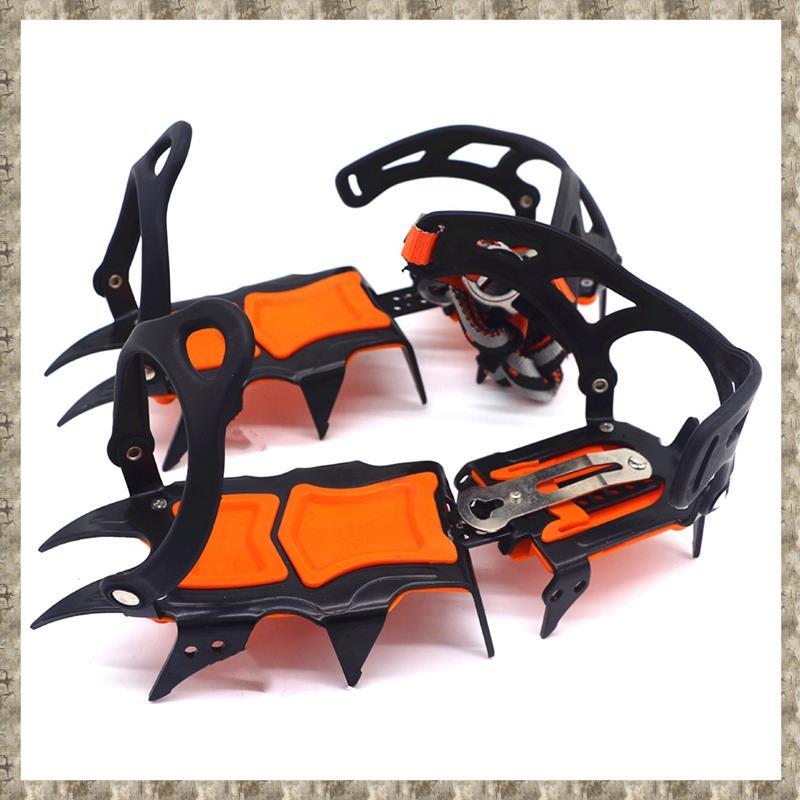 [zv0lma8i] 12 ฟัน Ice Snow Crampons Anti-Slip Climbing Gripper รองเท้าครอบคลุม Spike Cleats หิมะลื่น