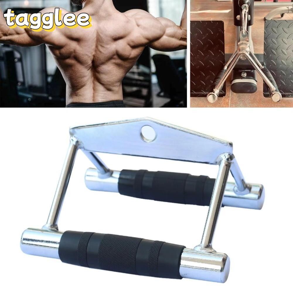 สายดึงดาวน์ Tagglee สำหรับออกกำลังกายและฝึกความแข็งแรง พร้อมด้ามจับยางComfort Grip Double D Handle เพื่อใช้ในบ้านและสนามเด็กเล่น