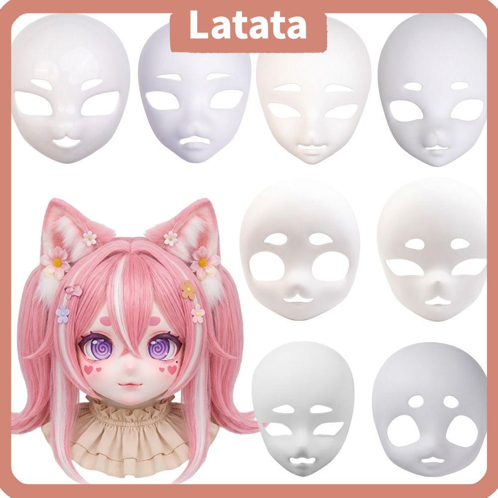 LATATA Cat Head Skull สำหรับคอสเพลย์ พลาสติก Kigurumi และสัตว์ Fursuit