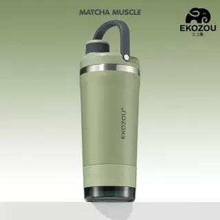 EKO SHAKE UP แก้วสแตนเลส 304 ขนาด 720 ML เก็บความเย็น เชคโปรตีนได้ มีช่องใส่ผงโปรตีน มีหูหิ้ว EKOZOU