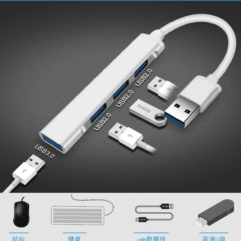 คอมพิวเตอร์ USB3.0 typeC HUB Docking Station Four-in-One HUB ขายร้อน