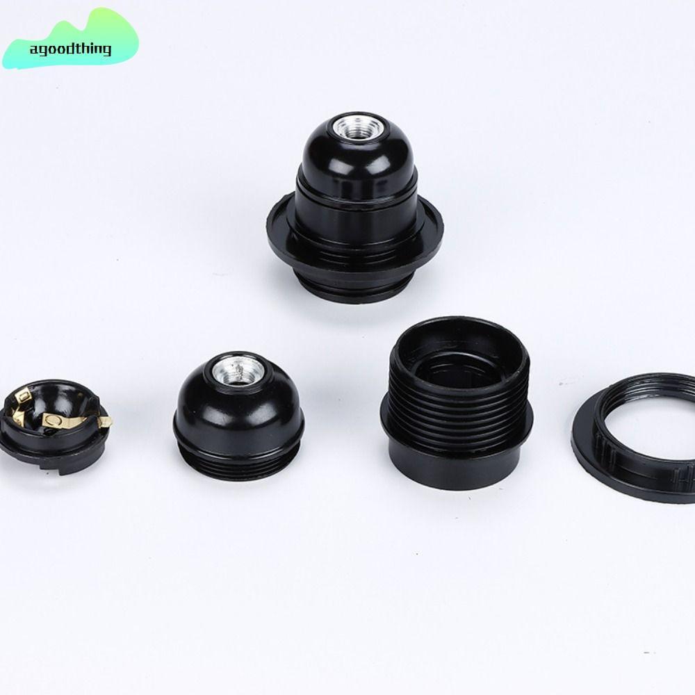 AGOODTHING ที่วางโคมไฟ Bakelite Screw Mouth โคมไฟตั้งพื้น E27 E14 โคมไฟตั้งโต๊ะ
