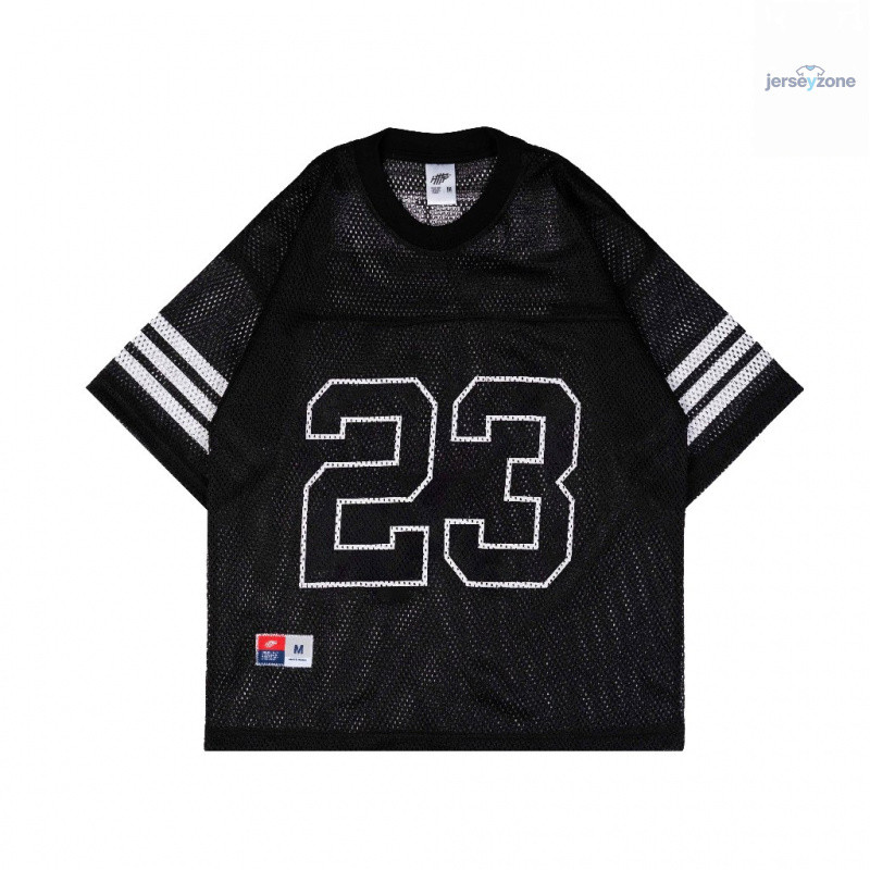 JerseyZoneID Jersey 23 Black Boxy Casual Unisex ผู้ชายผู้หญิง / Vintage Casual Jersey / Rugby Jersey