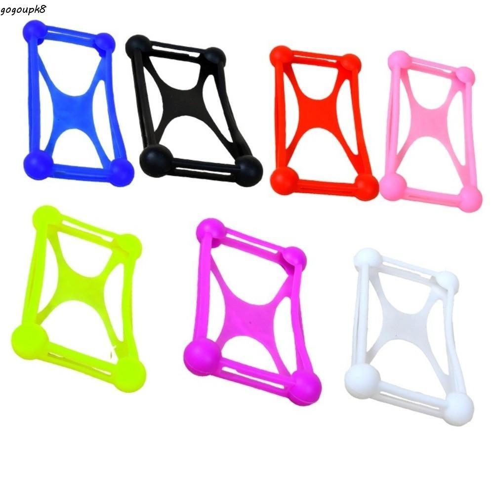 GOGOOU โทรศัพท์ซิลิโคน, การป้องกันโทรศัพท์ป้องกันการหล่นแบบสี่ลูก, ขายึดโทรศัพท์พร้อมคลิปสปริงที่วางที่ยึดแฮนด์จักรยาน