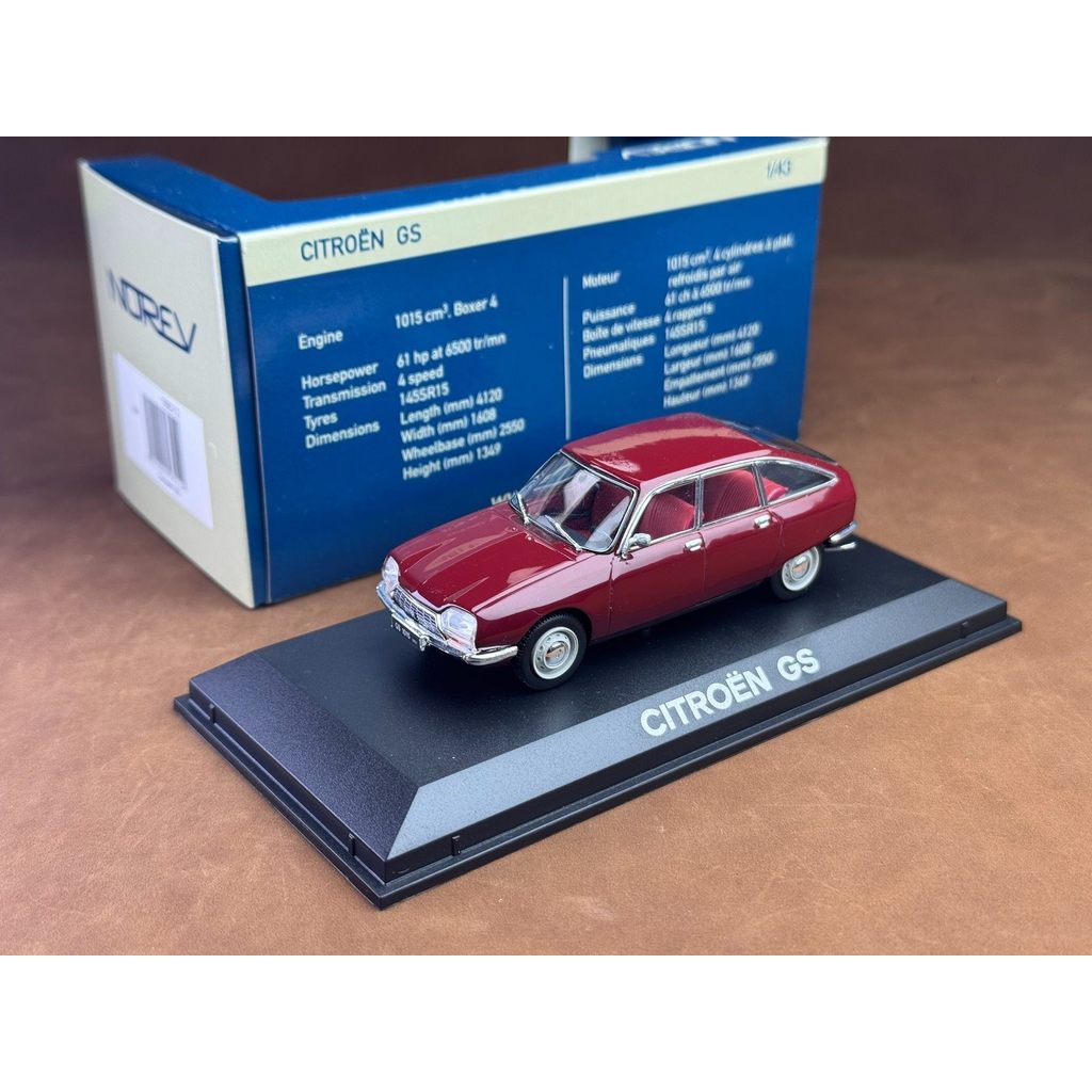 NOREV 1/43 Citroen GS Red Old Car Default Have Rash Packing Discount Car Condition Self-Refirmation 