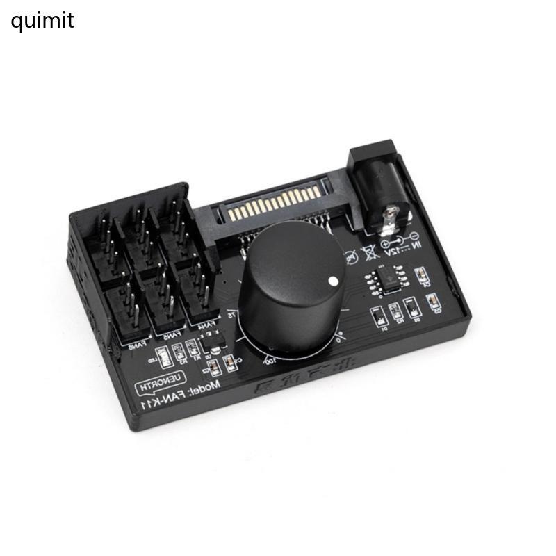 QUIM PWM Fan Speed Controller Power 4Pin Fan Governor สําหรับรดน้ําคอมพิวเตอร์