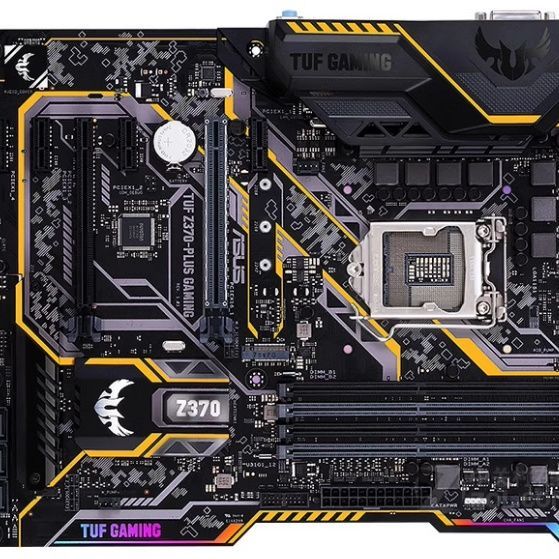 เอซุส TUF Z370-PLUS GAMING เมนบอร์ด1151ที่รองรับเข็ม i39100fi787009900k คู่ M2