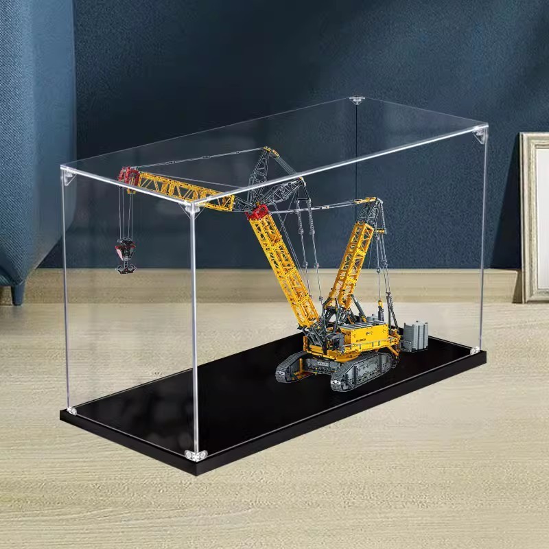 เหมาะสําหรับเลโก้ 42146 Lebo Hill LR13000 Track Crane อะคริลิคกล่องแสดงรูปกล่องเก็บ O