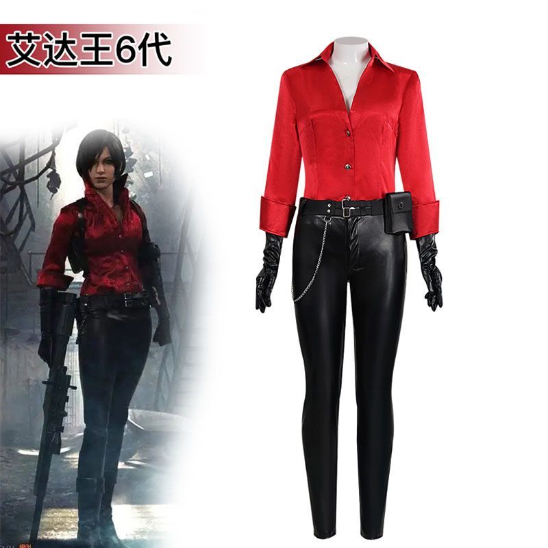 เสื้อคอสเพลย์ Aida King จาก Resident Evil สีแดง