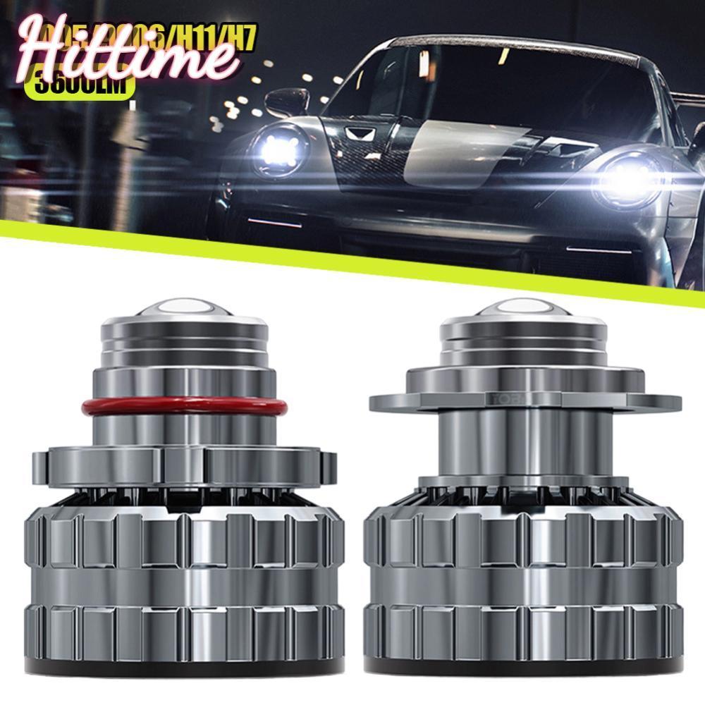 HITTIME 1pcs รถ H7 H11 H8 H9 9005 HB3 9006 3600LM นูนเลนส์ LED หมอกหลอดไฟ LED หมอกโคมไฟเลนส์ 6000K H