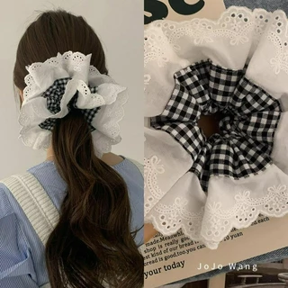scrunchies สไตล์เกาหลีสำหรับผม เครื่องประดับทรงผมสำหรับผู้หญิง