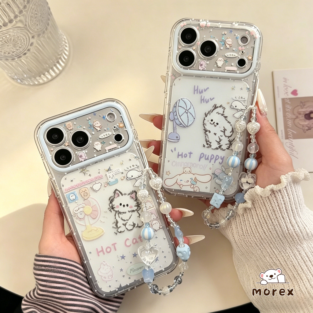 เคสใส ลายคู่แมวหมา น่ารัก สไตล์ฮิตOPPO A5 A6 A3 X A5i pro A60 A18 F31 A57 A7 A55 A15 A16 A79 A78 A77 A98 A78 A58 A38 A15