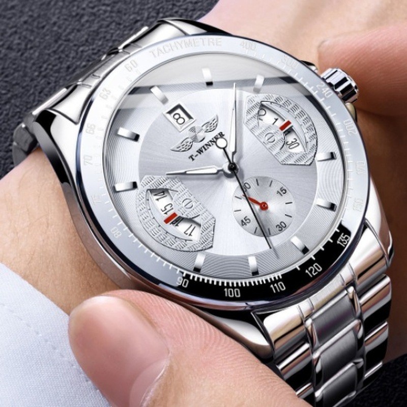 WINNER Mechanical Watch นาฬิกาผู้ชายนาฬิกากลไกอัตโนมัตินาฬิกานาฬิกาข้อมือ