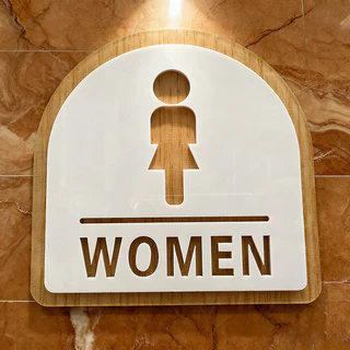 ส่งจากไทย🔥ป้ายห้องน้ำอะคริลิค🚻TOILET MAN WOMEN สติกเกอร์ห้องน้ำ ป้ายสุขา หญิง ชาย พร้อมเทปกาวสองหน้า ติดตั้งง่าย สวยงาม
