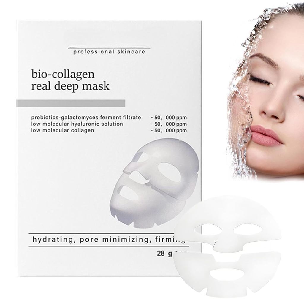 มาส์กคอลลาเจนล้ําลึก มาส์กไบโอคอลลาเจน Real Deep Mask No Water Collagen Mask Original Overnight Deep