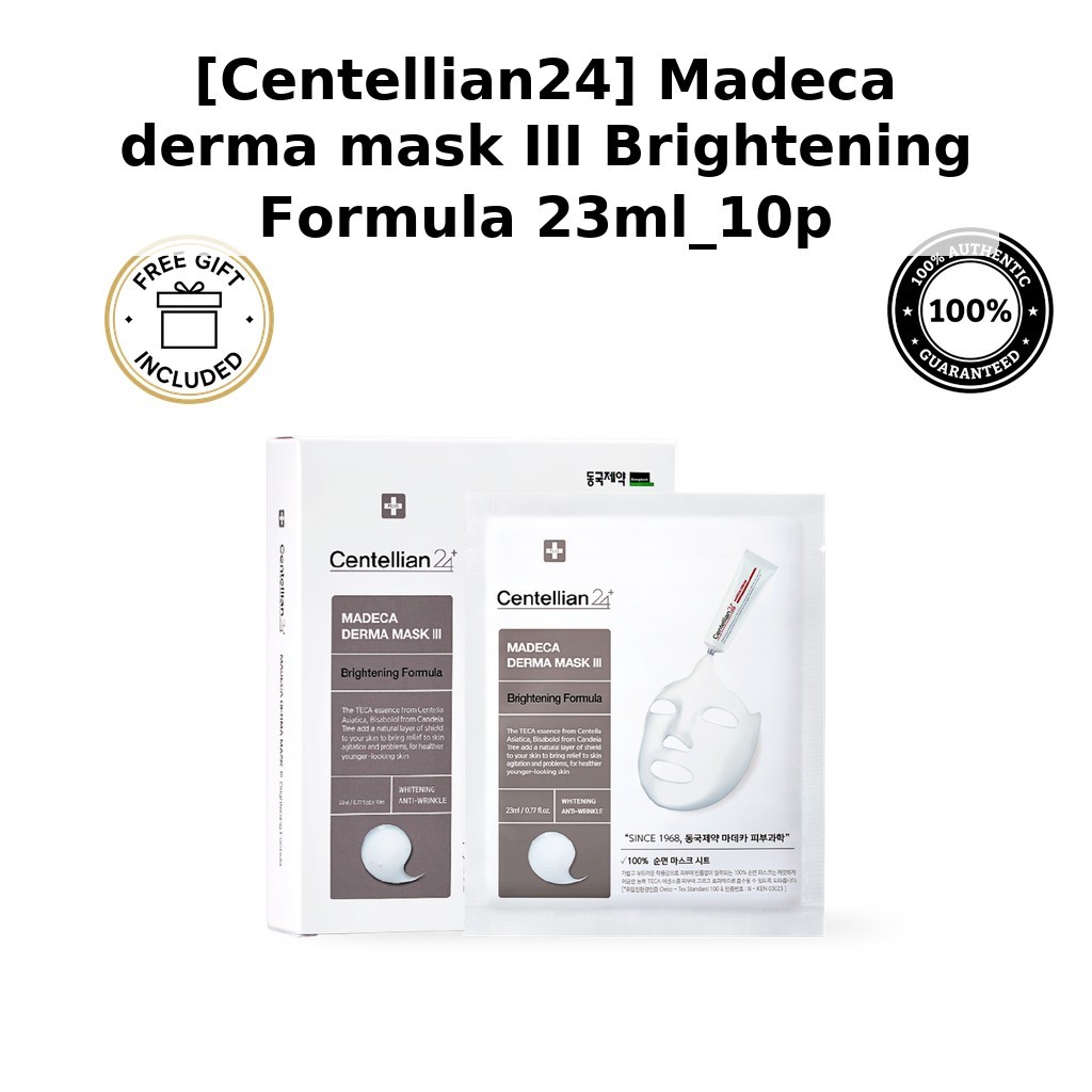 [Centellian24] Madeca derma mask III Brightening Formula 23ml_10p / Korean Mask / Brightening Formul