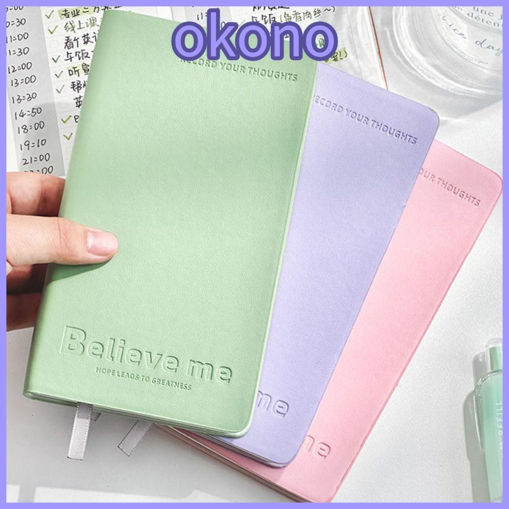OKONO To Do List Notebook, Learning Schedule Time Management 365 Day Planner, Note-Taking Portable Notepad School Office Supplies