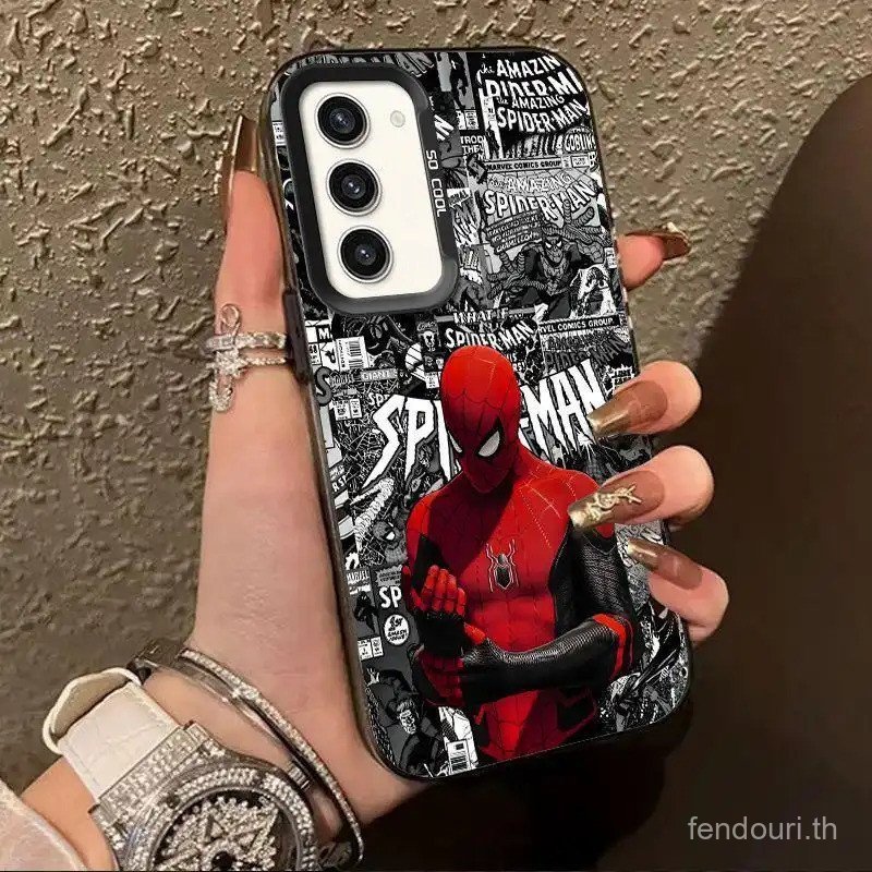 ยุโรปสไตล์อเมริกัน Spider รูปแบบพรีเมี่ยมอินเทรนด์ Shock-proof เคสโทรศัพท์เหมาะสําหรับ Samsung S25PL