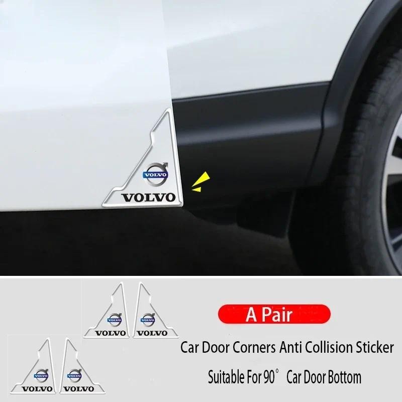 4PCS เหมาะสําหรับ Volvo S6 S80 XC90 V60 XC40 C40 XC60 สติกเกอร์กันชนมุมประตูรถเพื่อป้องกันการชนกัน