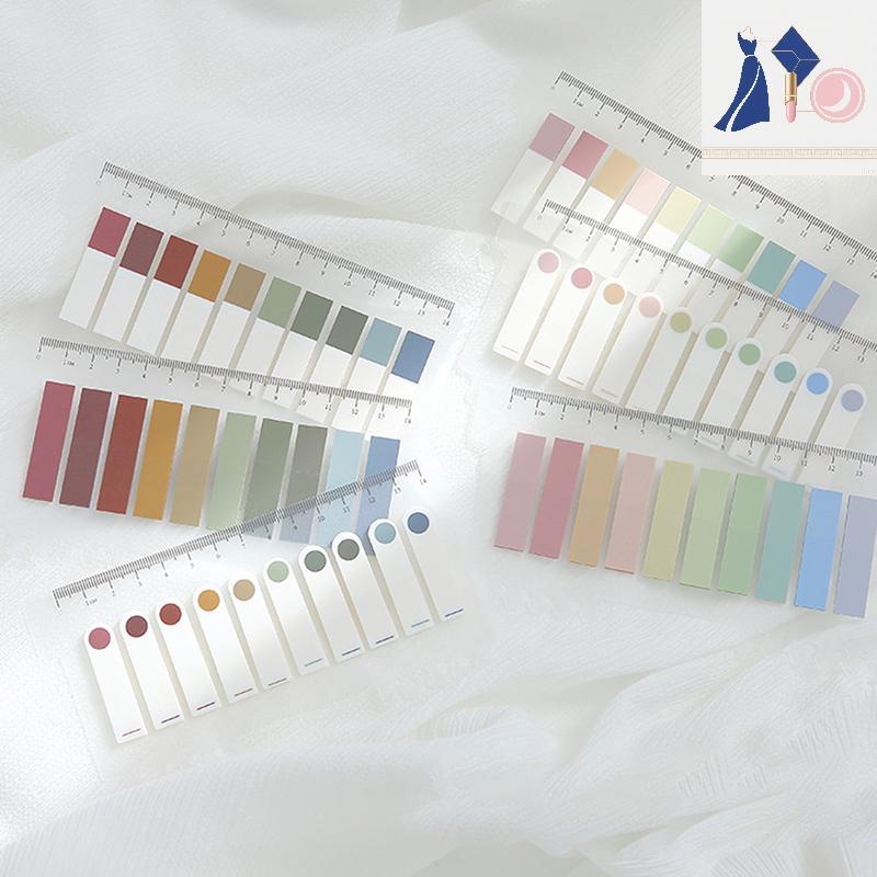 bbnzbaodann 200 แผ่น/เซ็ตธงแท็บ Neon Page Index Bookmark Sticky Notes เครื่องเขียน VN