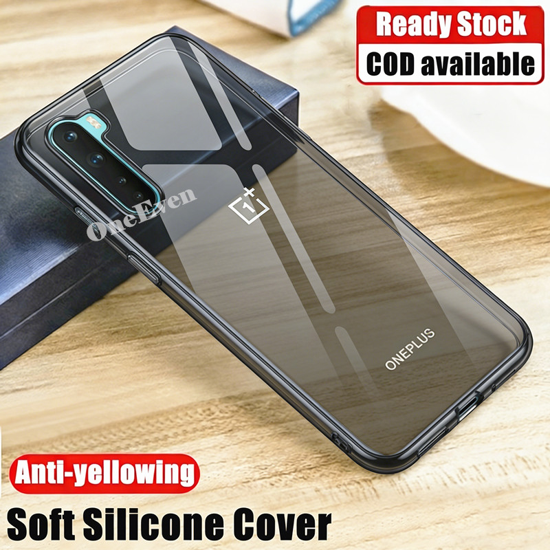 สําหรับ OnePlus Nord AC2001 AC2003 นุ่มโปร่งแสงซิลิโคนสีดํายืดหยุ่นกันกระแทก TPU คริสตัล Clear Cover ผิว scratch-proof Jelly กรณี