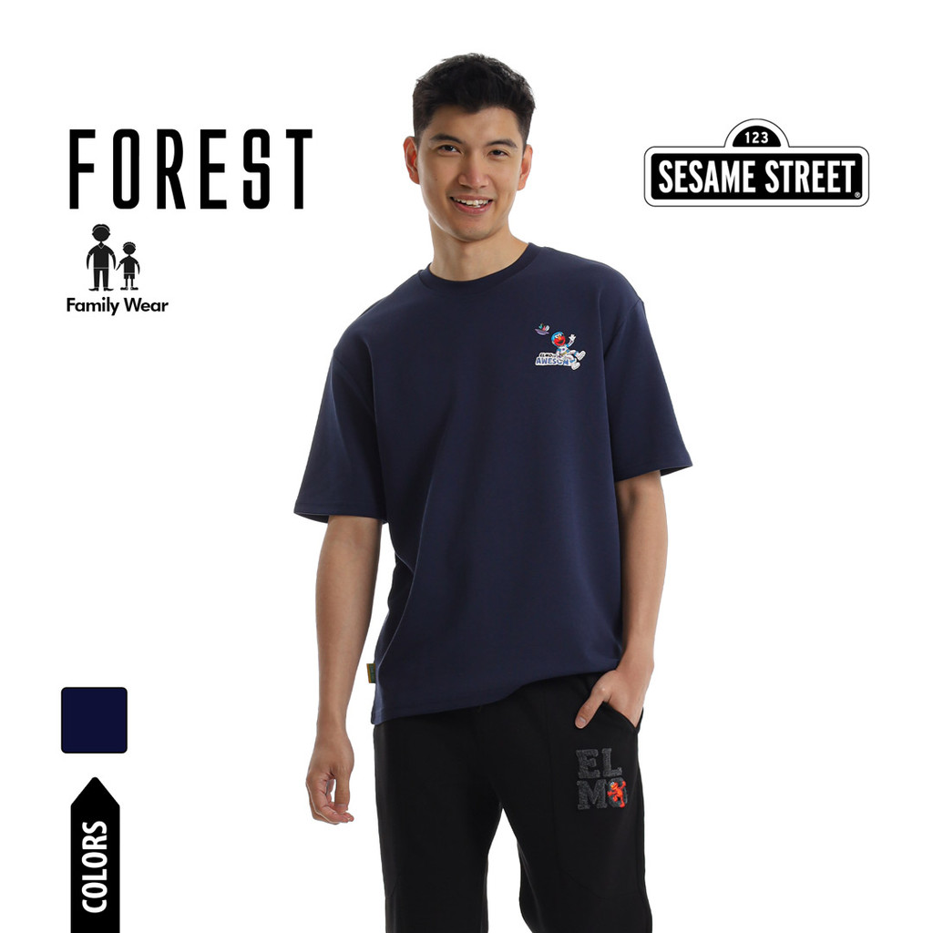 Forest T เสื้อ Lelaki/Budak Forest x Sesame Street ขนาดใหญ่ Mens/kids Tee - FS21001/ FSK21001