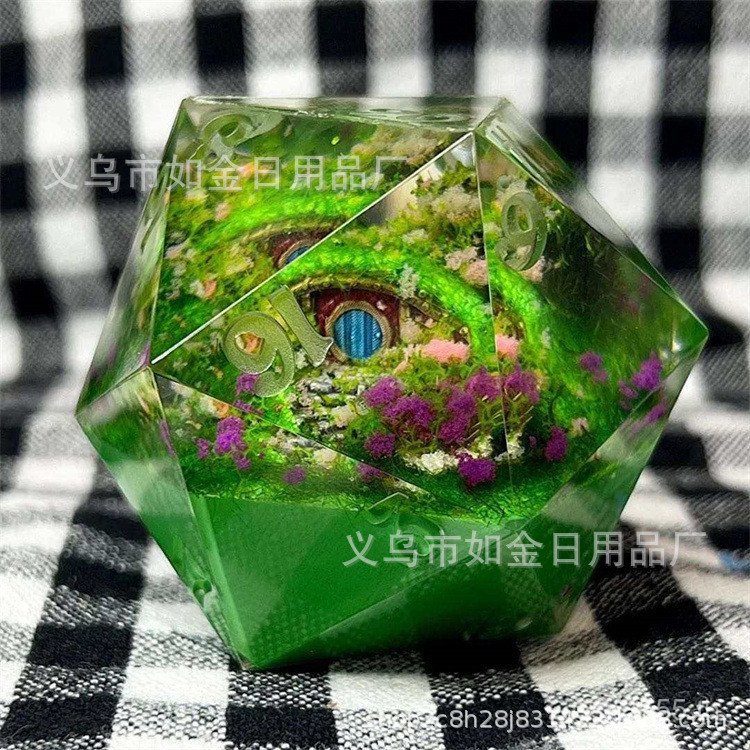 สินค้าใหม่ Hobbit งานฝีมือเรซิน สถานีอิสระ Thedice Dice Cross-Border Hobbit KLZ7