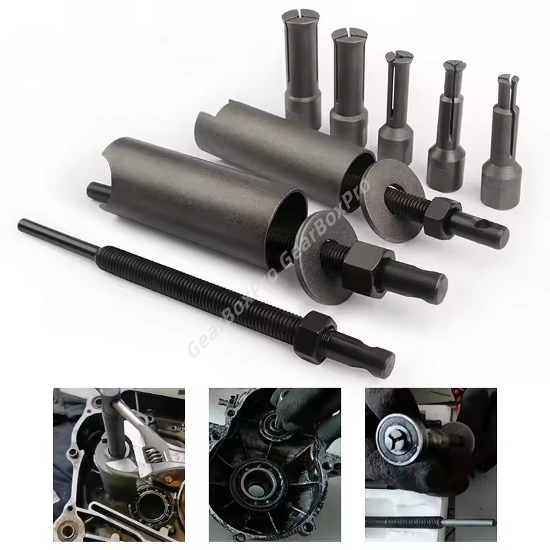 ชุดตัวดูดลูกปืนรูใน 8 ชิ้น  แบบกระทุ้ง เครื่องมือถอดตลับลูกปืน แบริ่ง Bearing Remover ตัวดึงลูกปืนรถยนต์ มอเตอร์ไซค์ กล่