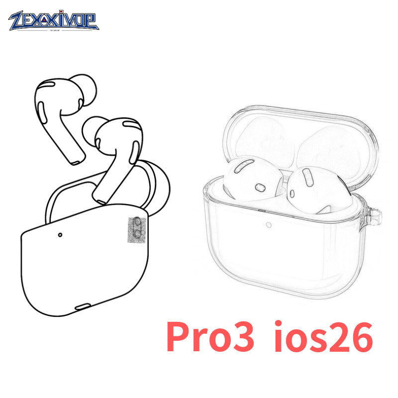 ใหม่ Pro เหมาะสำหรับ พร้อมการปรับระดับเสียงแบบเลื่อน ANC/Transparency หูฟังไร้สายบลูทูธ