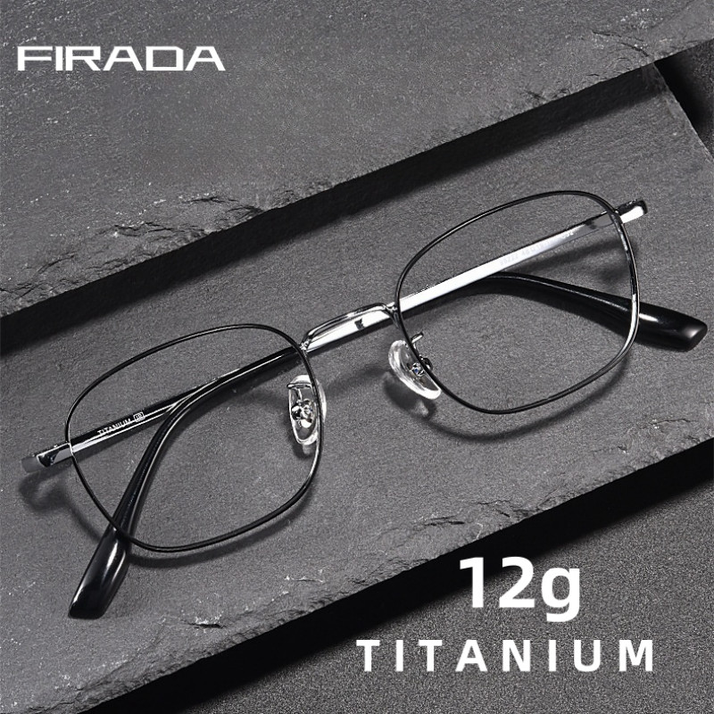 FIRADA Retro Luxury Titanium Glasses Frame 98222-C สไตล์คลาสสิกสำหรับทั้งชายและหญิง