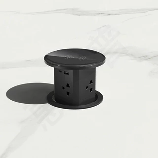 Socket American Standard Lifting Socket USB Wireless Charging ฝังแนวตั้ง Multi-Function Socket Multi-Purpose Island ไต้หวัน American Standard British Standard typec