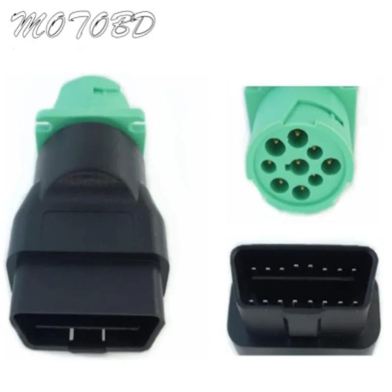 SAE J1939 สําหรับรถบรรทุก OBD OBD2 ปลั๊ก 9 Pin สําหรับ Cummins รถบรรทุกเครื่องมือวินิจฉัย OBD2 J1939