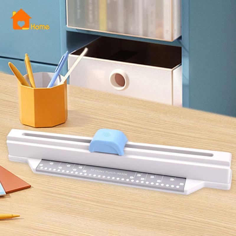 [นานาaa] เครื่องเจาะรู 30 หลุม 5 แผ่นความจุ A4 เครื่องเจาะกระดาษสําหรับ Office Crafting Studio