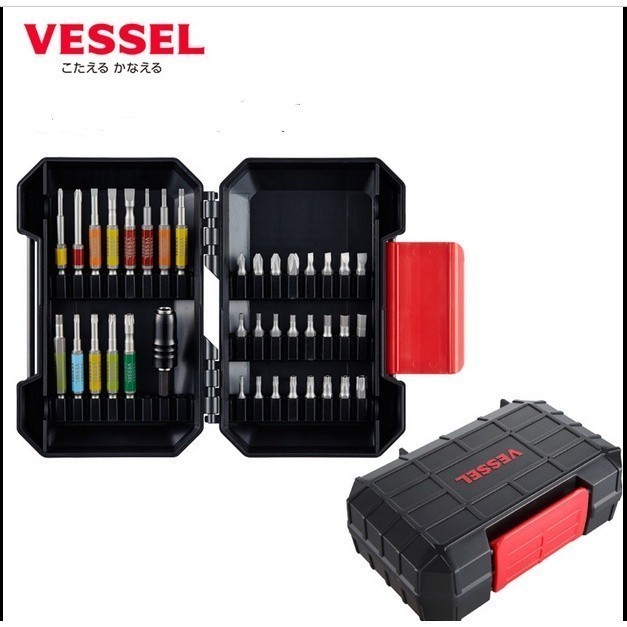 ญี่ปุ่น VESSEL ดอกสว่านซุปเปอร์ฮาร์ด/สว่านไฟฟ้าชุดดอกสว่านข้ามเฉพาะ 38PC