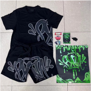 ✨✨*** แทรปสตาร์ *✨✨SYD ชุด 2 ชิ้น Hip-Hop Letter พิมพ์ 0-คอเ…