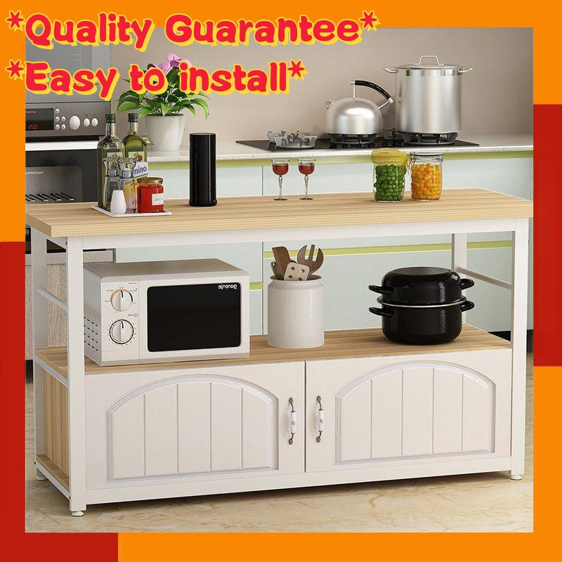 Floor-standing storage cabinets, cutting tables, oven racks, cupboards, kitchen racks, microwave ove