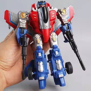 Air Transformable ของเล่นเด็ก Inertial Car Boy Jet เครื่องบินรุ่น Transformable ของเล่น