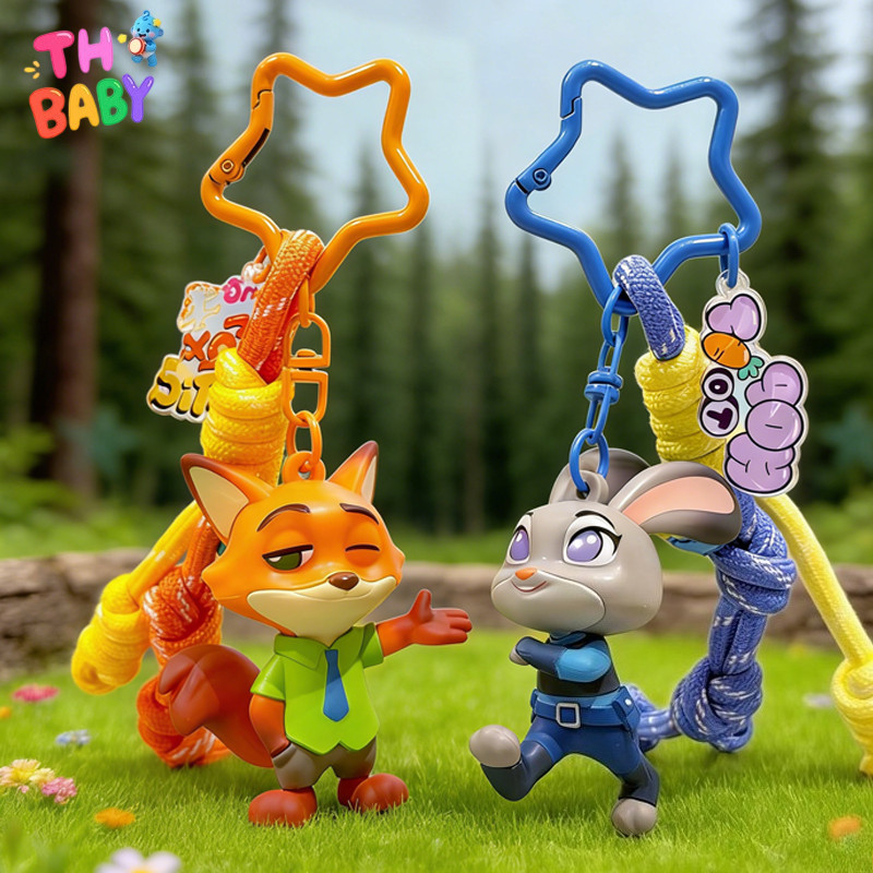 TH BABY พวงกุญแจ Judy Nick ตุ๊กตา ห้อยกระเป๋า ของขวัญ ห้อยแขวน เครื่องประดับ ไว้รถ ห้อย