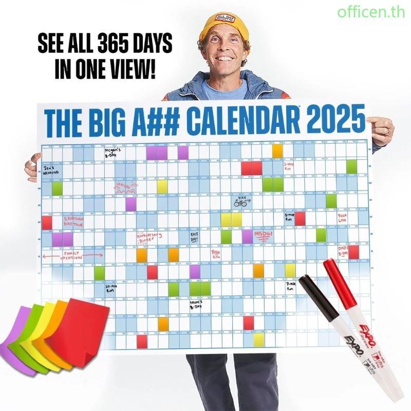 Cen 2025 Full Year to View ปฏิทินรายปี Planner ปฏิทินผนัง Office Home Wall Organizers Planner 01 202
