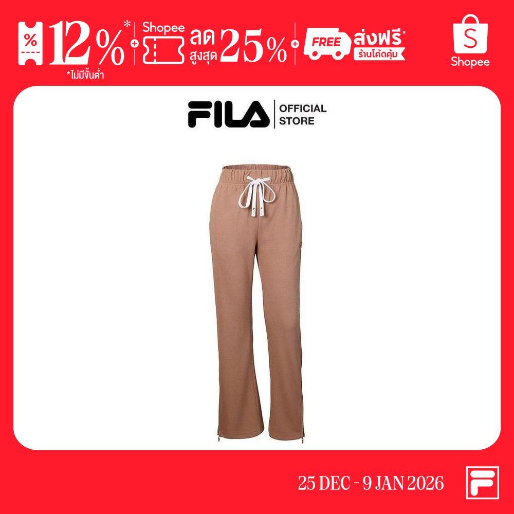 FILA กางเกงขายาวผู้หญิง OLD MONEY รุ่น LPA240707W - BROWN