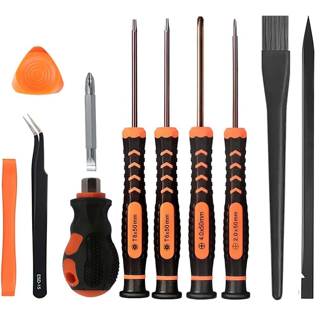 ชุดซ่อมทําความสะอาดชุดเครื่องมือสําหรับ PS5 PS4 PS3,UYXiNONE T6 T8 พร้อมไขควงไขว้ 2.0/4.0 สําหรับ xb