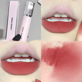 Owen James ลิปสติก เนื้อแมตต์กํามะหยี่ สีชมพู