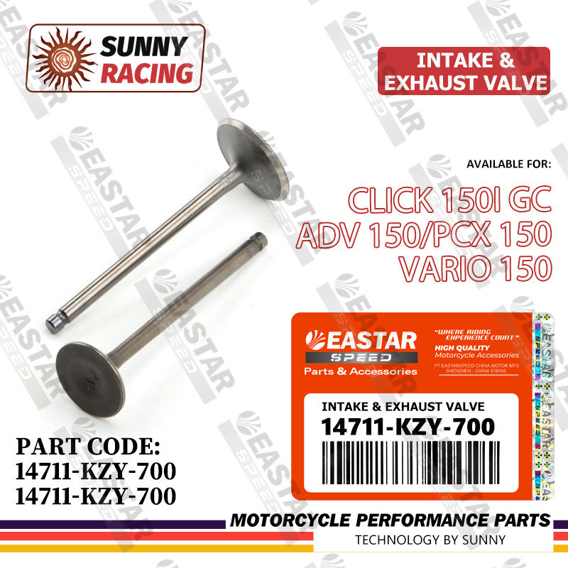 ชุดวาล์ว (HPI) 4721-KZY-700 14711-KZY-700 CLICK 150i GC/ADV 150/PCX 150