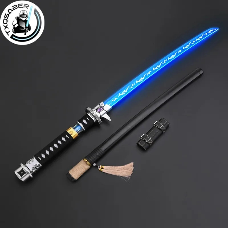 TXQSABER คริสตัล Heavy Dueling Lightsaber บลูทูธควบคุม Gesture จุดระเบิดสีเปลี่ยน Force Blaster คอสเ