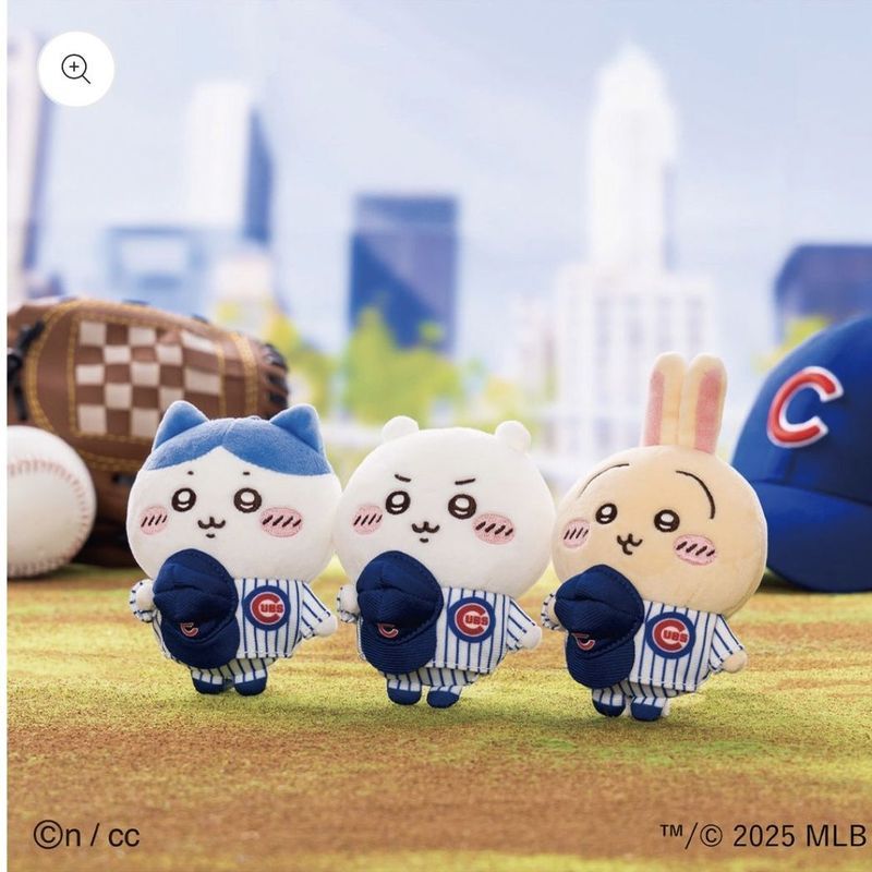 พร้อมส่ง จี้ตุ๊กตาข้อต่อเบสบอล chikawa chikawa mlb ของแท้ของญี่ปุ่น Usaqi Xiaobau